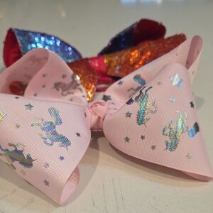 JoJo Siwa Pink Unicorn Hair Bow